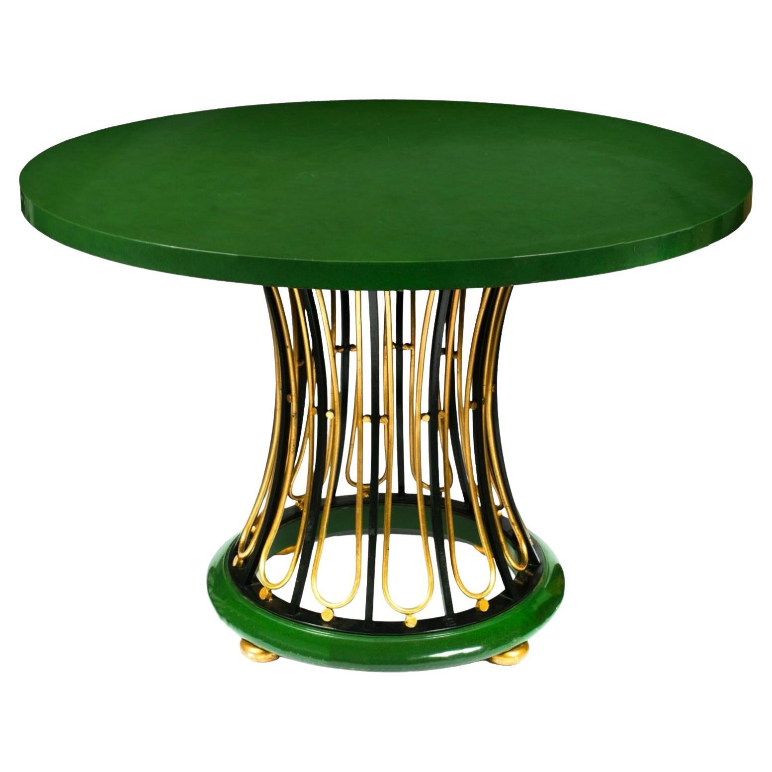 Modern Regency Style Gilt Metal Center Table By Baker Furniture Co. 