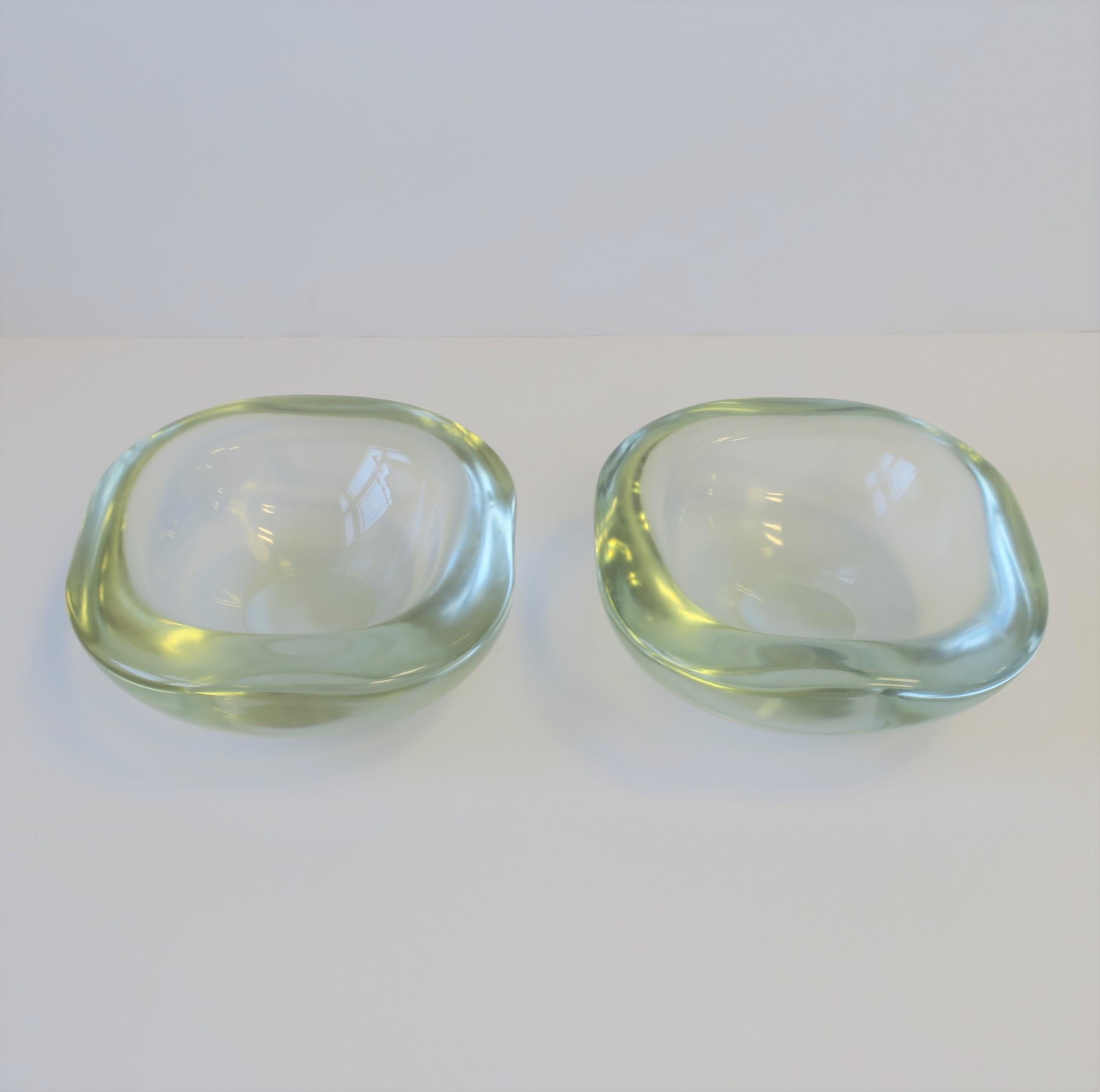 Modern Italian Murano Art Glass Bowl by Renato Anatra, Signed 8