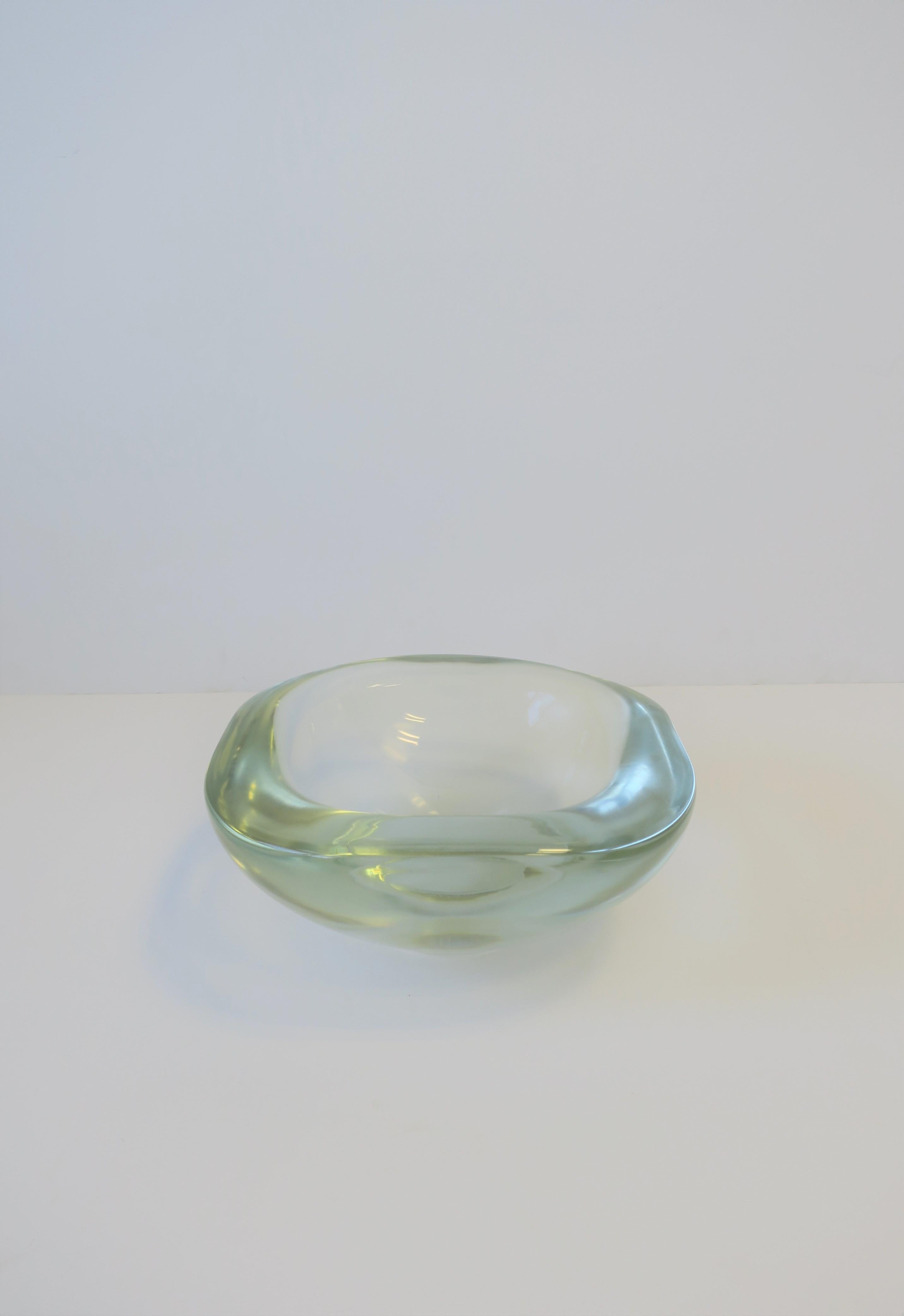 Modern Italian Murano Art Glass Bowl by Renato Anatra, Signed 6