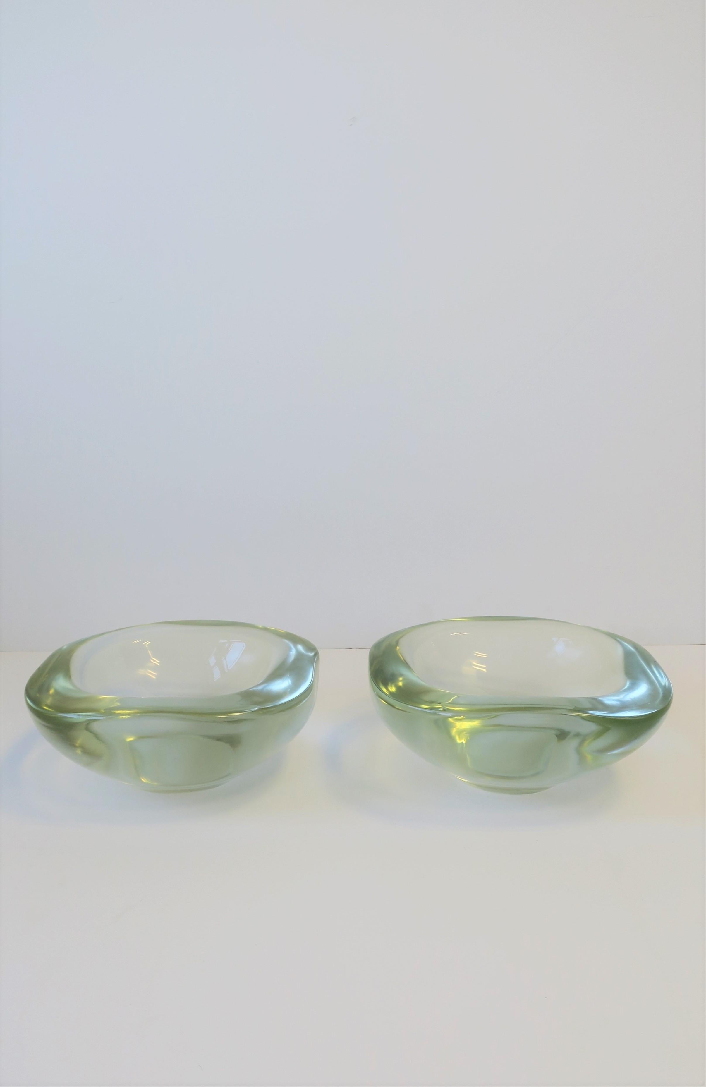 Modern Italian Murano Art Glass Bowl by Renato Anatra, Signed 4