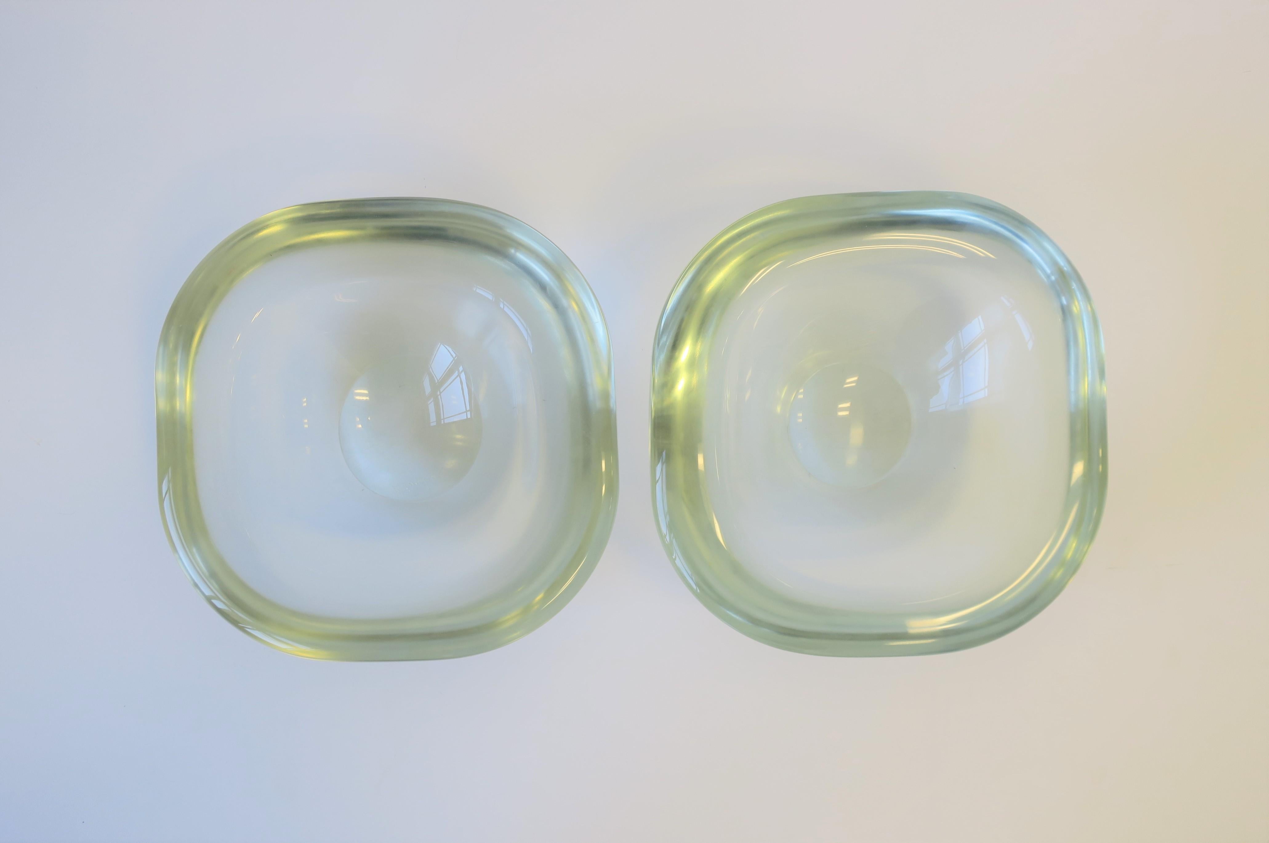 Modern Italian Murano Art Glass Bowl by Renato Anatra, Signed 2