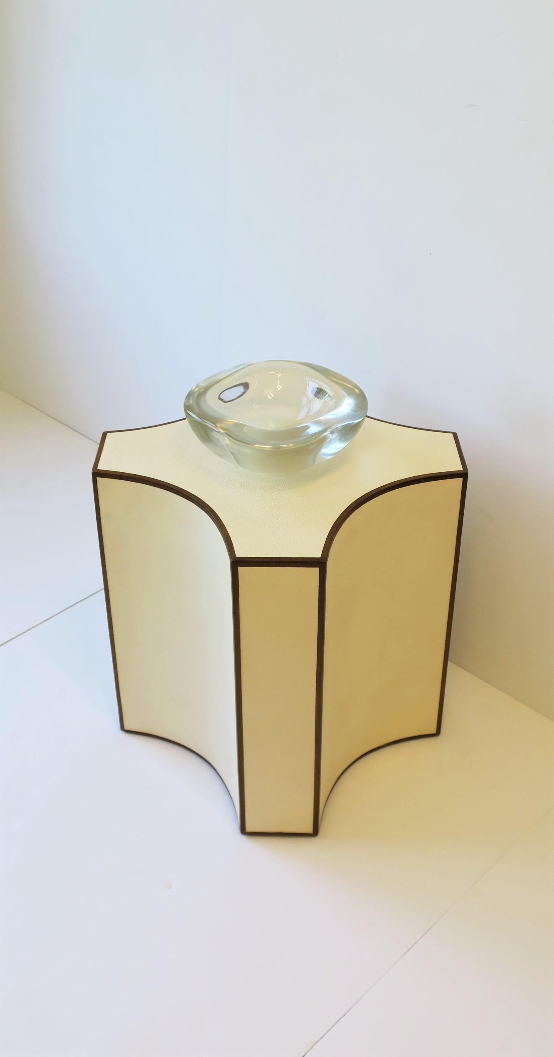 Modern Italian Murano Art Glass Bowl by Renato Anatra, Signed 12