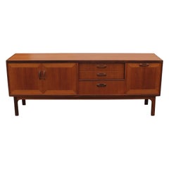 Vintage Modern Restored G Plan Furniture Walnut Finish Teak Credenza or Sideboard