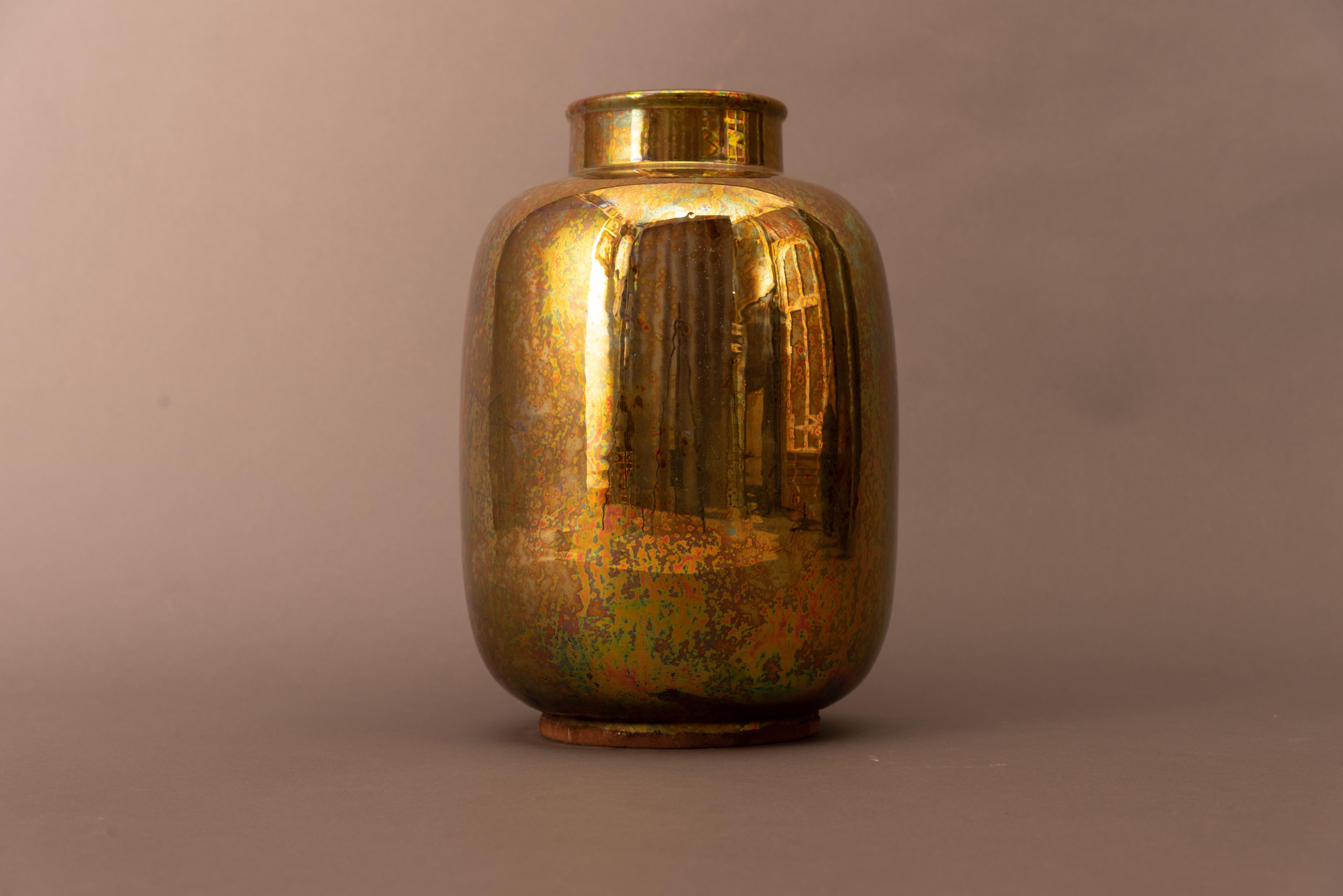 Modern Riccardo Gatti Signed Ceramic Vase For Sale 1