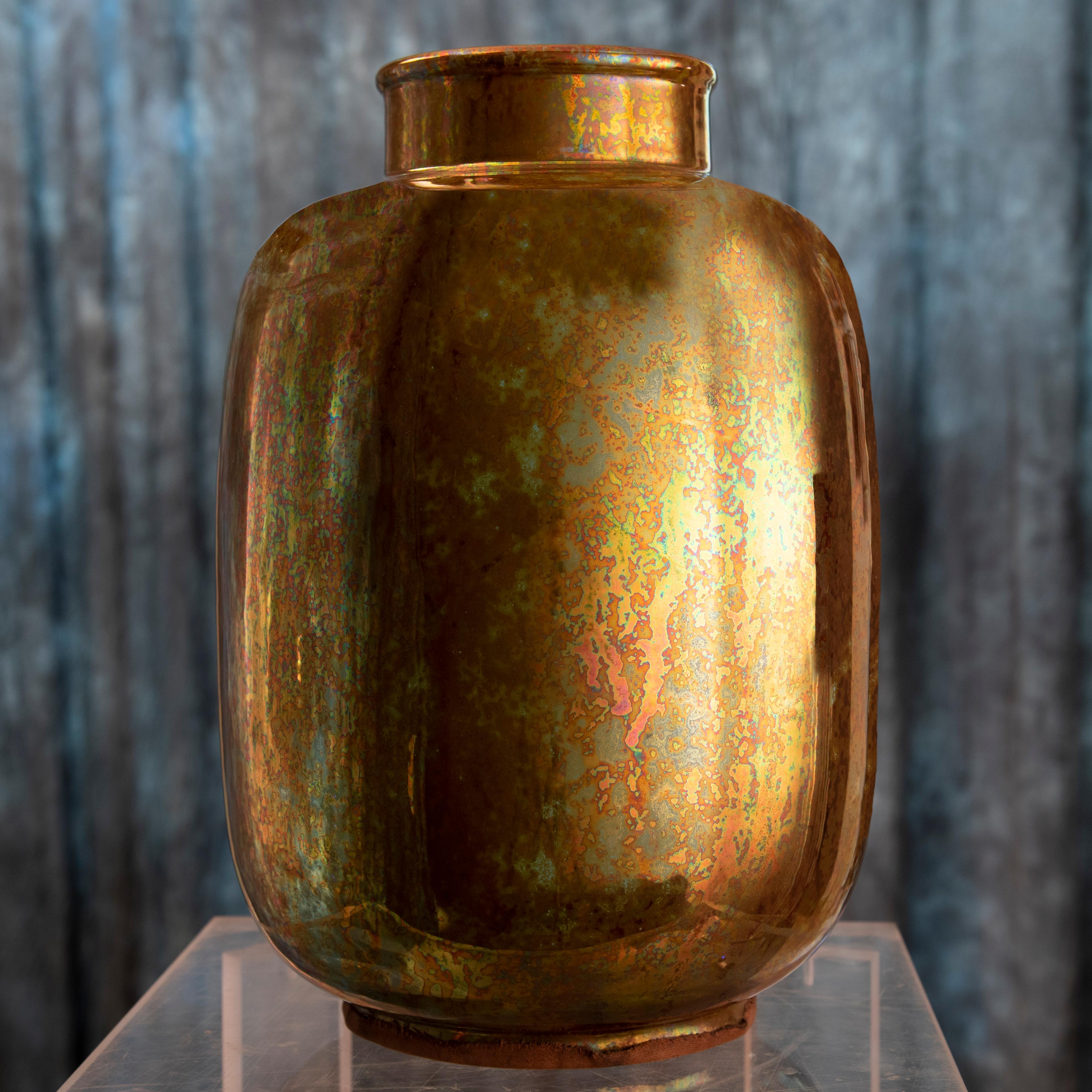 Modern Riccardo Gatti Signed Ceramic Vase For Sale 3