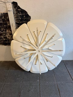 Modern Richard Schultz petal Coffee table all off white high Gloss finish