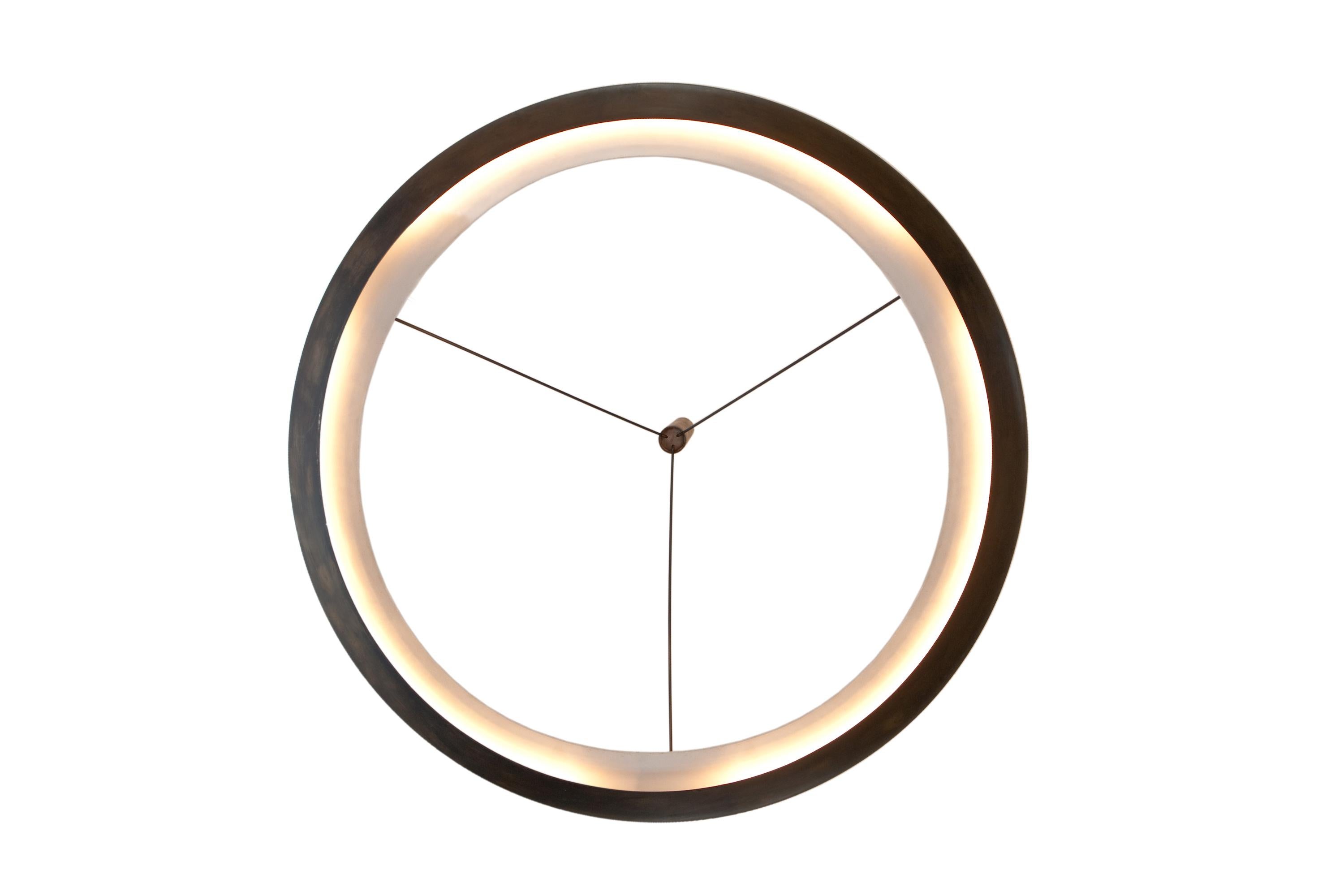 Lámpara anular moderna 180 cm hierro/Policarbonato con LED Belga en venta