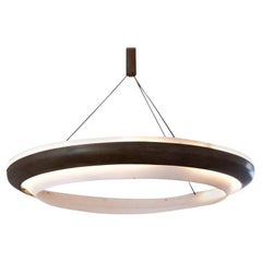 Modern Ring chandelier 180 cm iron/Polycarbonate with LED 