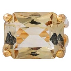 Modern Ring with Citrine