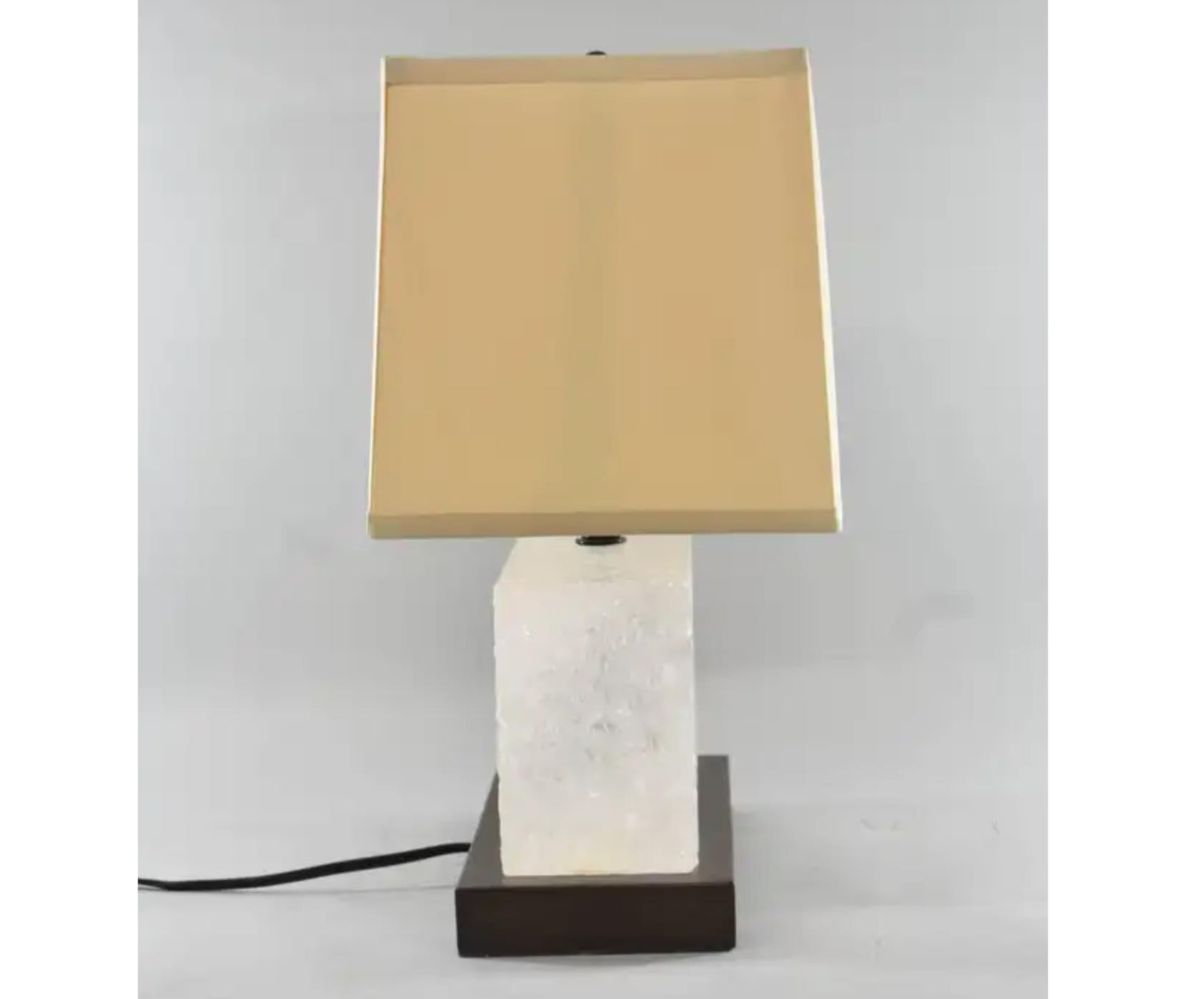 Modern Robert Kuo for McGuire Carved Ice Table Lamp - 1 of 2 In Good Condition For Sale In LOS ANGELES, CA