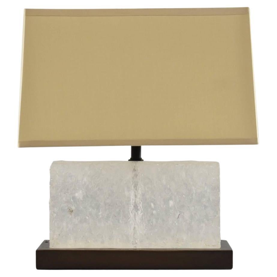 Modern Robert Kuo for McGuire Carved Ice Table Lamp - 1 of 2 For Sale