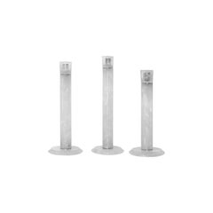 Modern Rock Crystal Candleholders by Phoenix