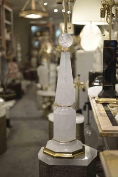 Modern Rock Crystal Quartz Lamps by Phoenix