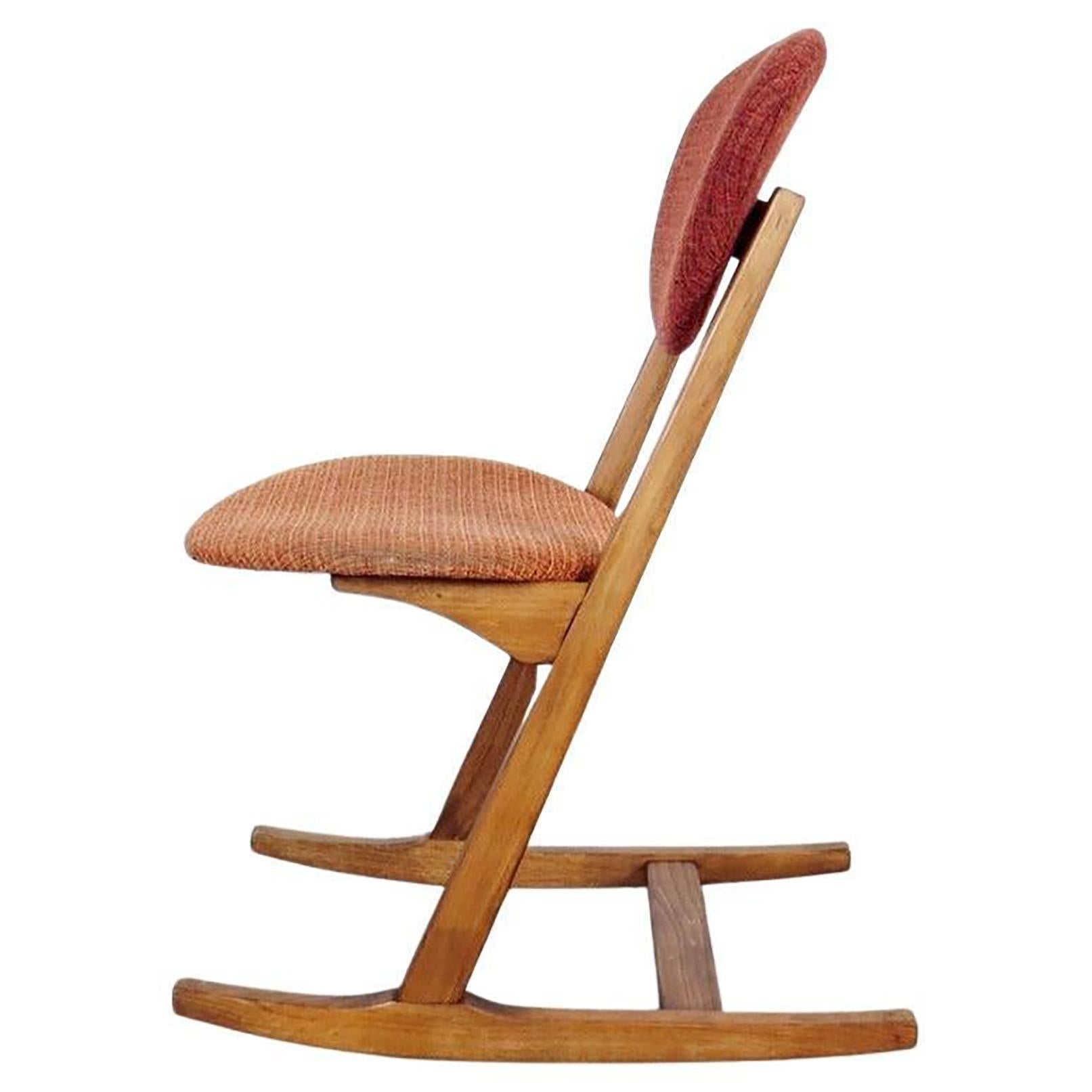 Mid-Century Modern Modern Rocking Chairs by Karel Vyčítal and Miloš Sedláček, 1970s '4 Pieces' For Sale