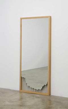 Specchio a figura intera in edizione limitata moderna di Ron Gilad per Dilmos, con cornice in legno