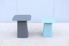 Modernas Mesas auxiliares de metal para exterior Ronan y Erwan Bouroullec para Vitra - Pareja