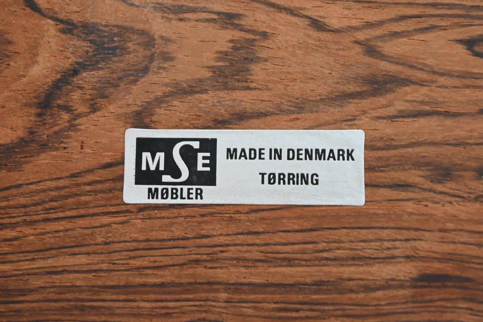 Modern Rosewood Oval Dining Table MSE Mobler Torring, Denmark, 1960 7