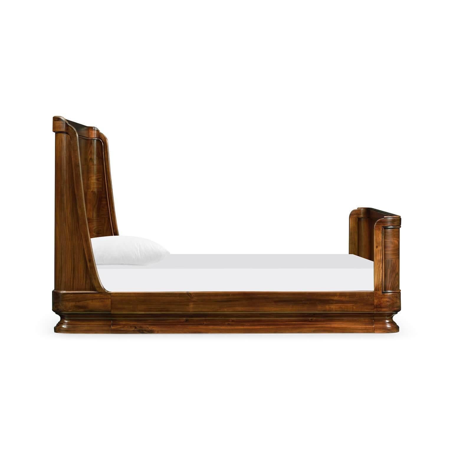 Mid-Century Modern Modern Rosewood Queen Size Bed