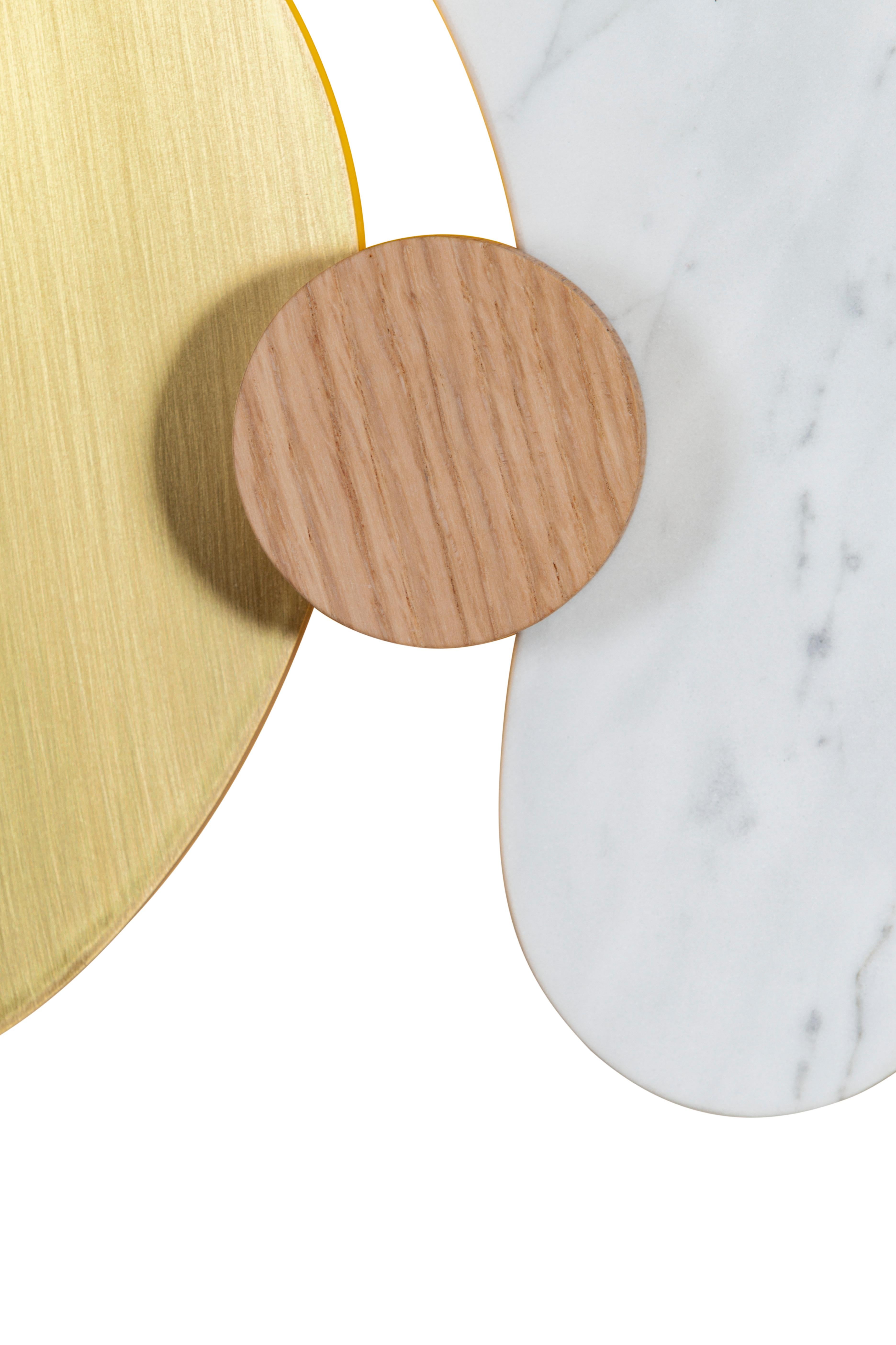 Modernes Rossim Set/2 Wandkunstwerke, Marmor-Messing, handgefertigt von Greenapple im Angebot 8