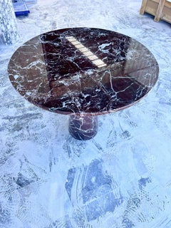 Modern Rosso Levanto Marble Dining Table - Handmade Italy Marble Table