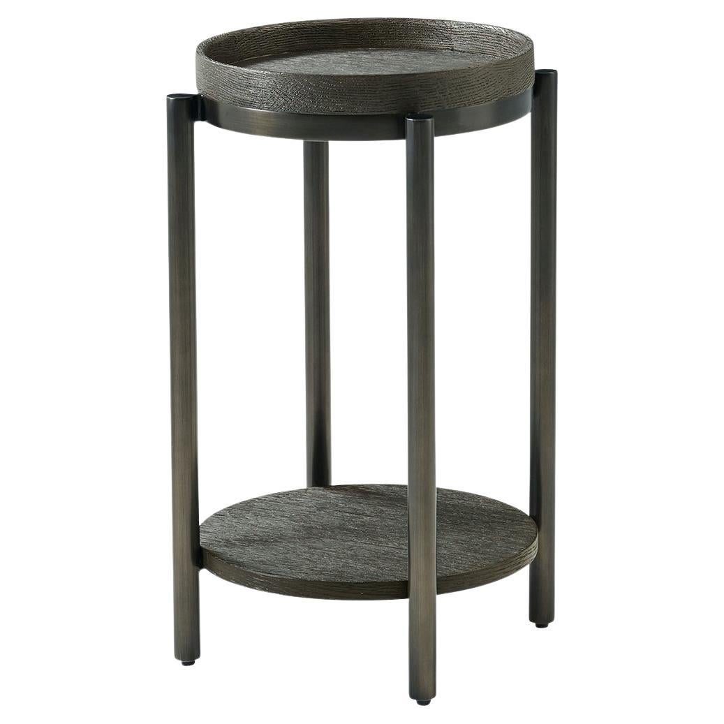 Table d'appoint ronde moderne - Dark