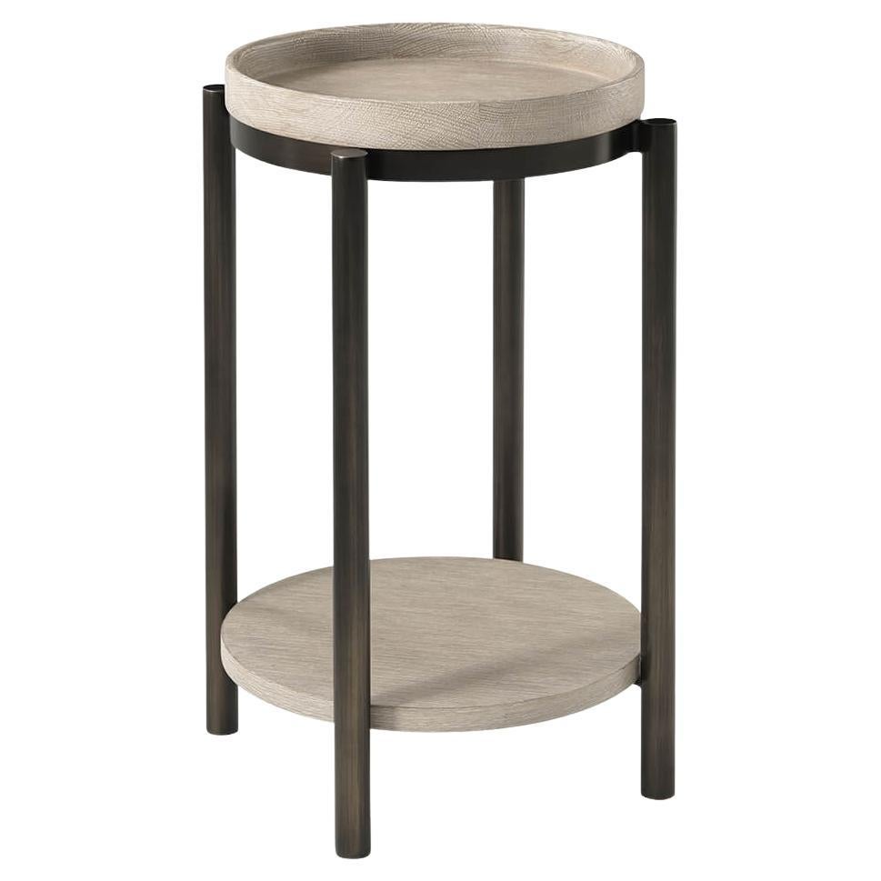 Modern Round Accent Table For Sale