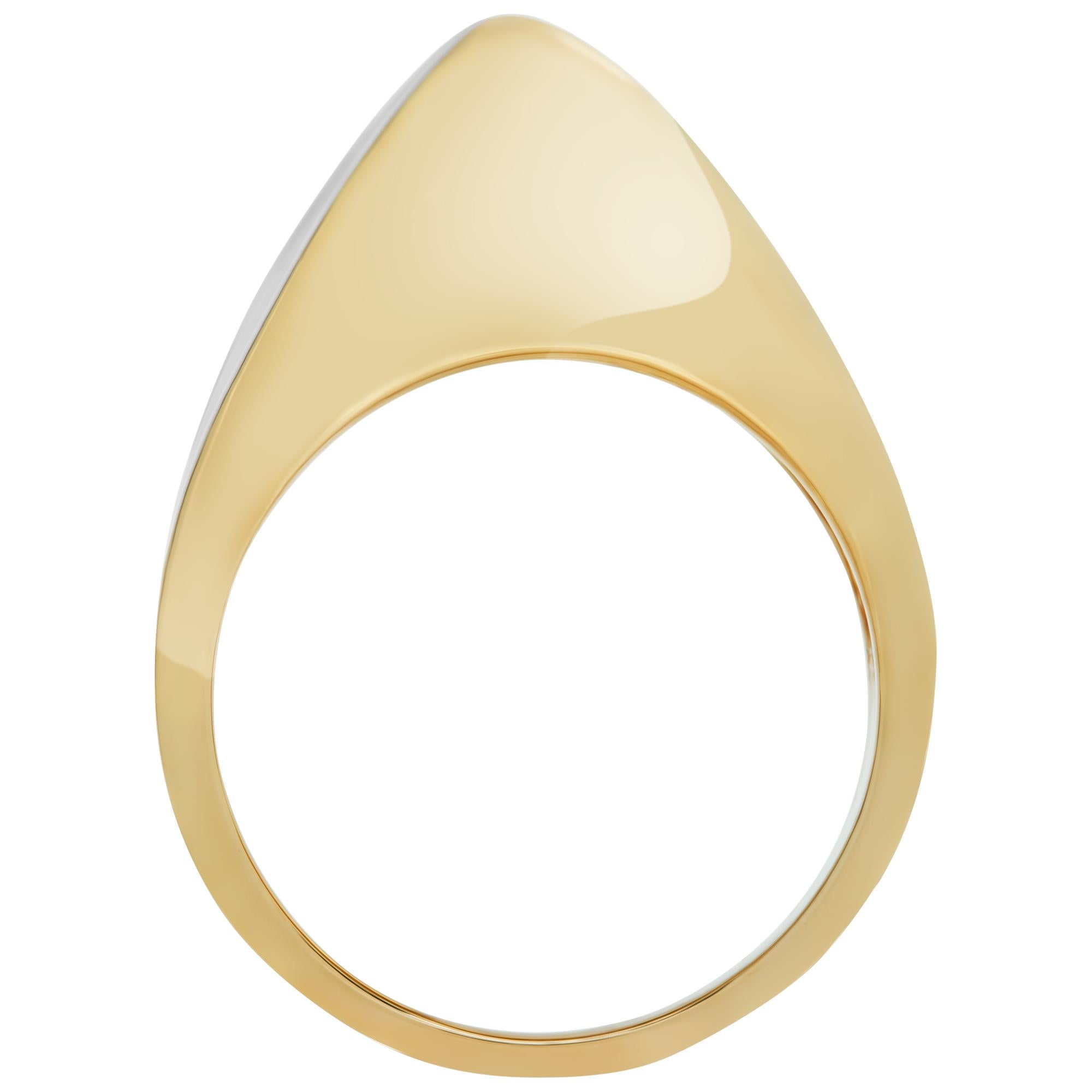 Women's Modern Round brilliant cut diamonds ring in yellow gold approx.weight 1.00 carat For Sale