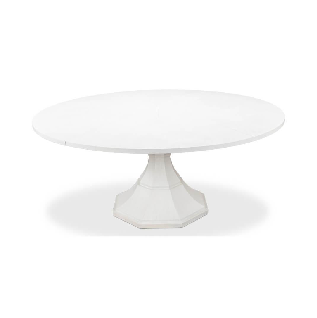 Asian Modern Round Dining Table For Sale