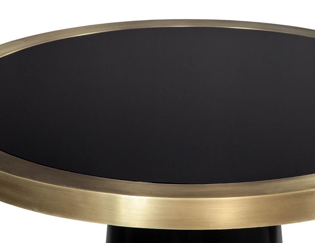 black round entry table