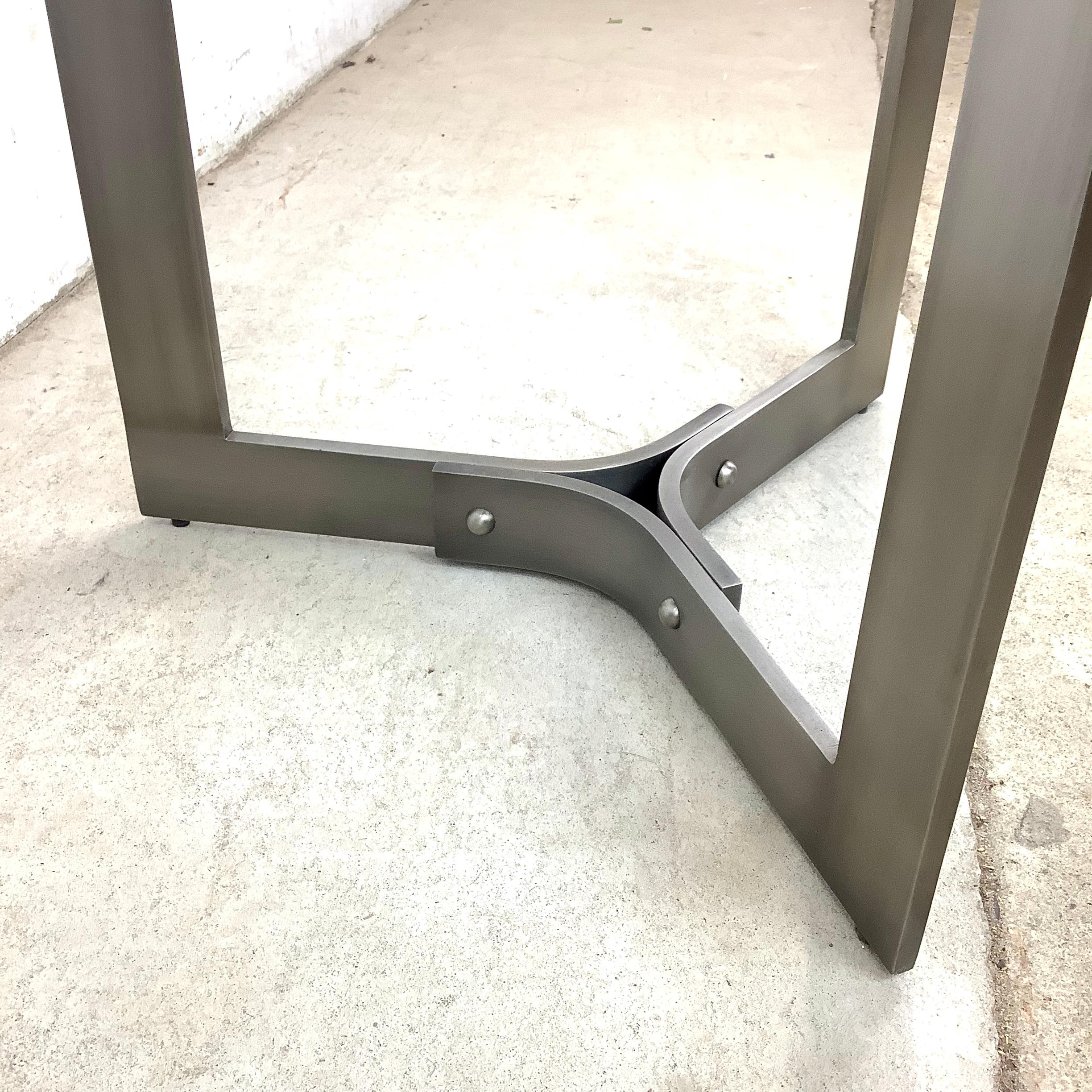 Modern Round Glass Top Side Table 3