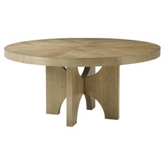 Table de salle à manger moderne ronde en frêne Light