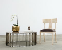 Modern Round Marble Top Cocktail Coffee Table