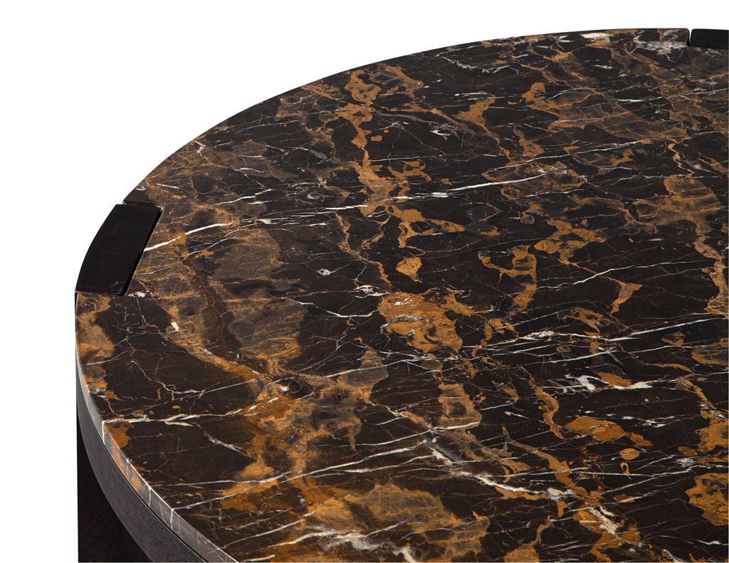 Modern Round Marble Top Coffee Table 5