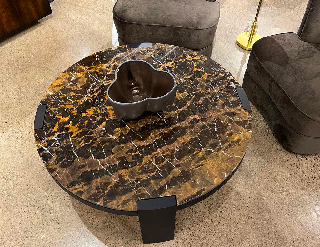 Modern Round Marble Top Coffee Table 12