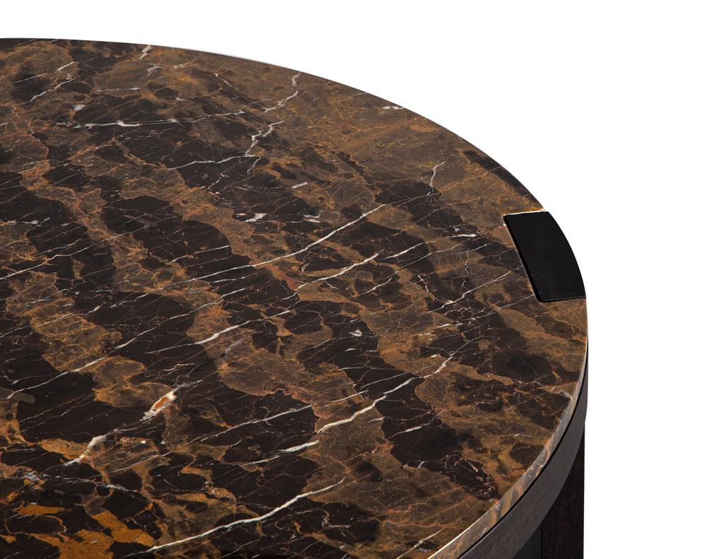 Modern Round Marble Top Coffee Table 4