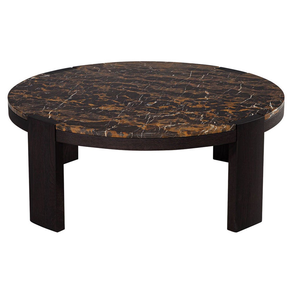 Modern Round Marble Top Coffee Table