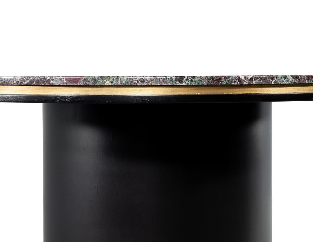 Modern Round Marble Top Dining Table For Sale 5