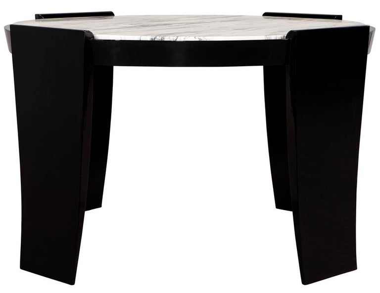 Modern Round Marble Top Foyer Table For Sale at 1stDibs round foyer table