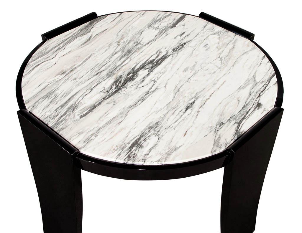 round foyer table marble top