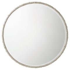 Modern Round Naturalistic Mirror