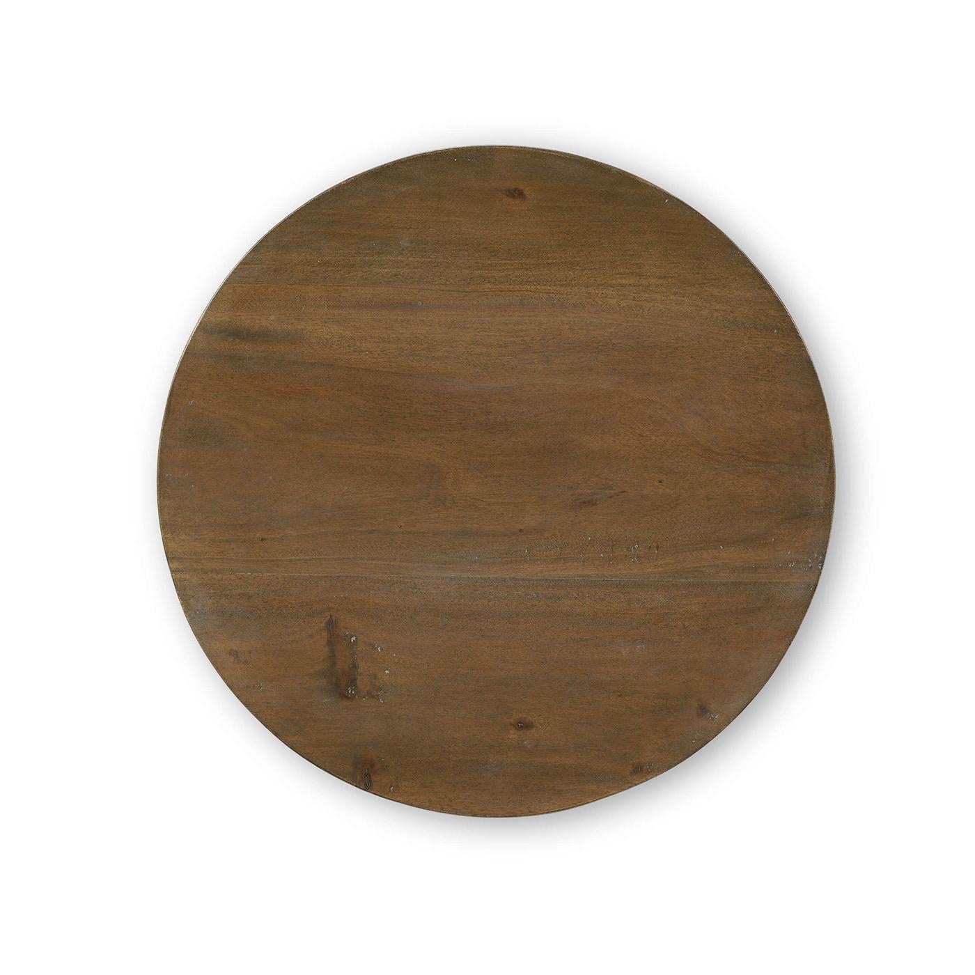 Contemporary Modern Round Side Table For Sale