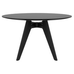 Modern Round Table 'Lavitta' by Poiat, Black Oak, 120cm