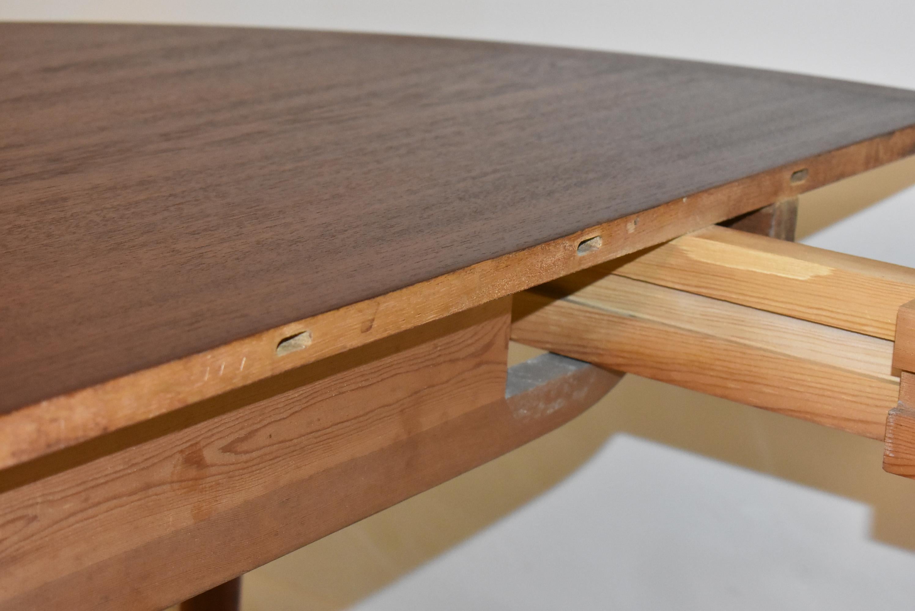 Modern Round Teak Table Grete Jalk for P. Jeppesens-Mobelfabrik For Sale 3