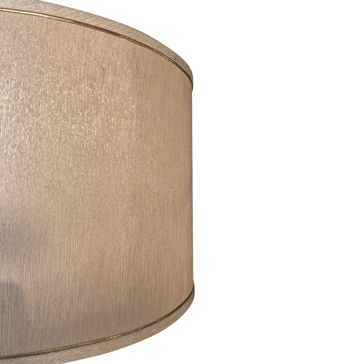 Modern Round Textured Table Lamp, Mid-20th Century In Good Condition For Sale In Pasadena, CA