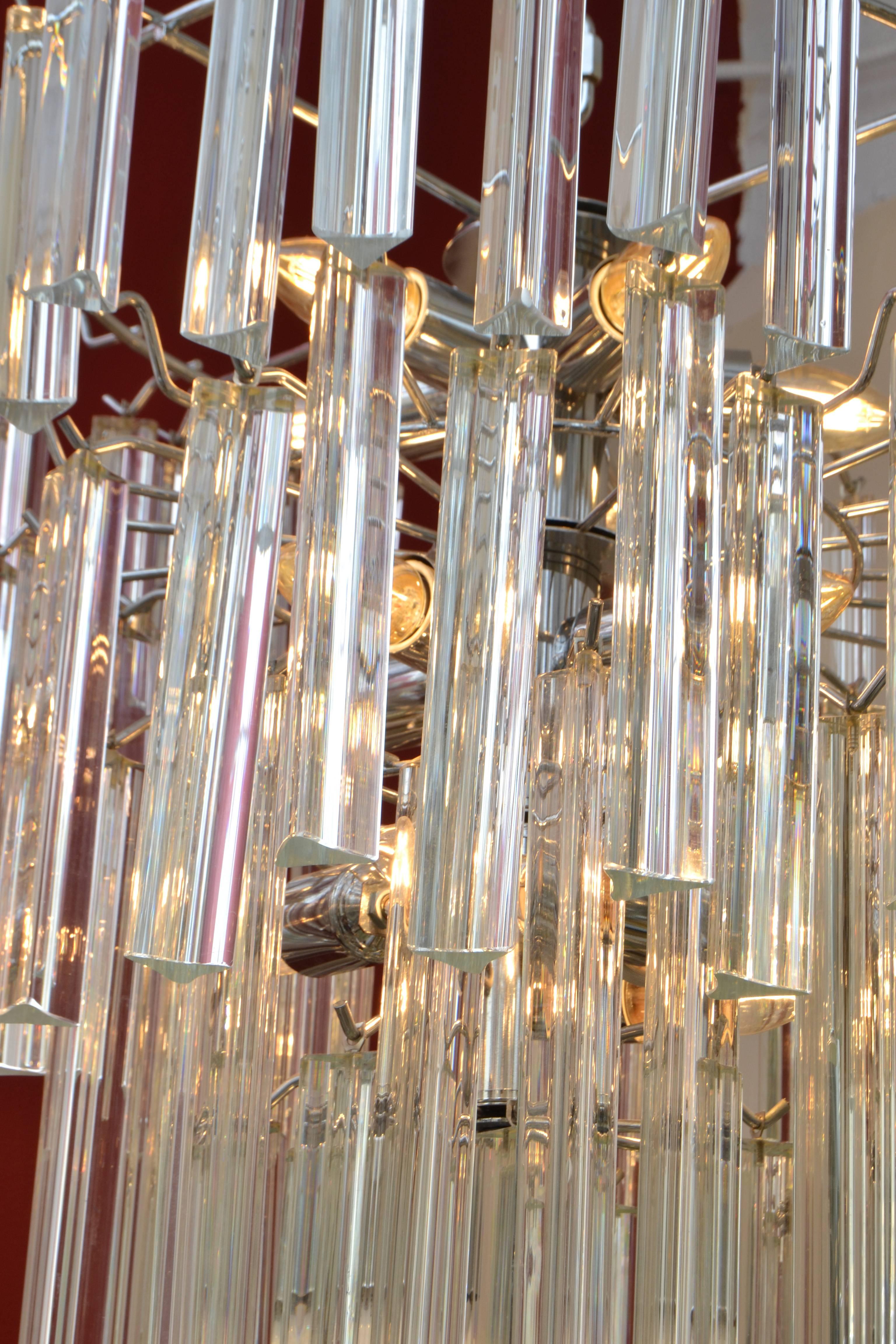chrome chandelier modern