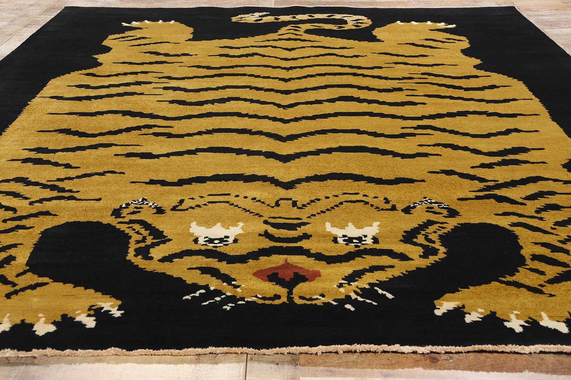 New Contemporary Royal Tibetan Tiger Carpet with Modern Style Lana en venta