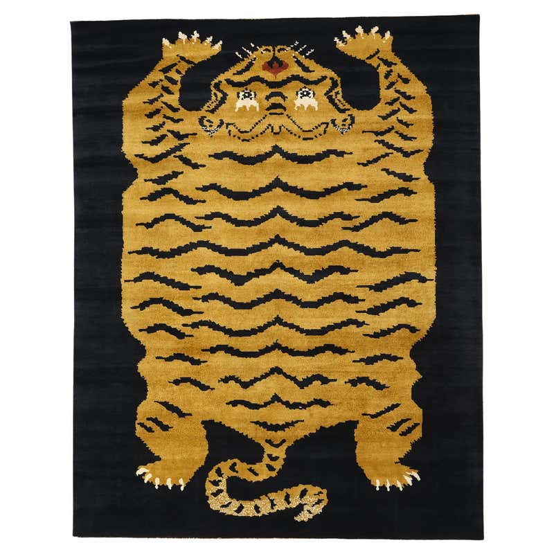 Tiger Rugs - 391 For Sale on 1stDibs | tibetan tiger rug, antique ...