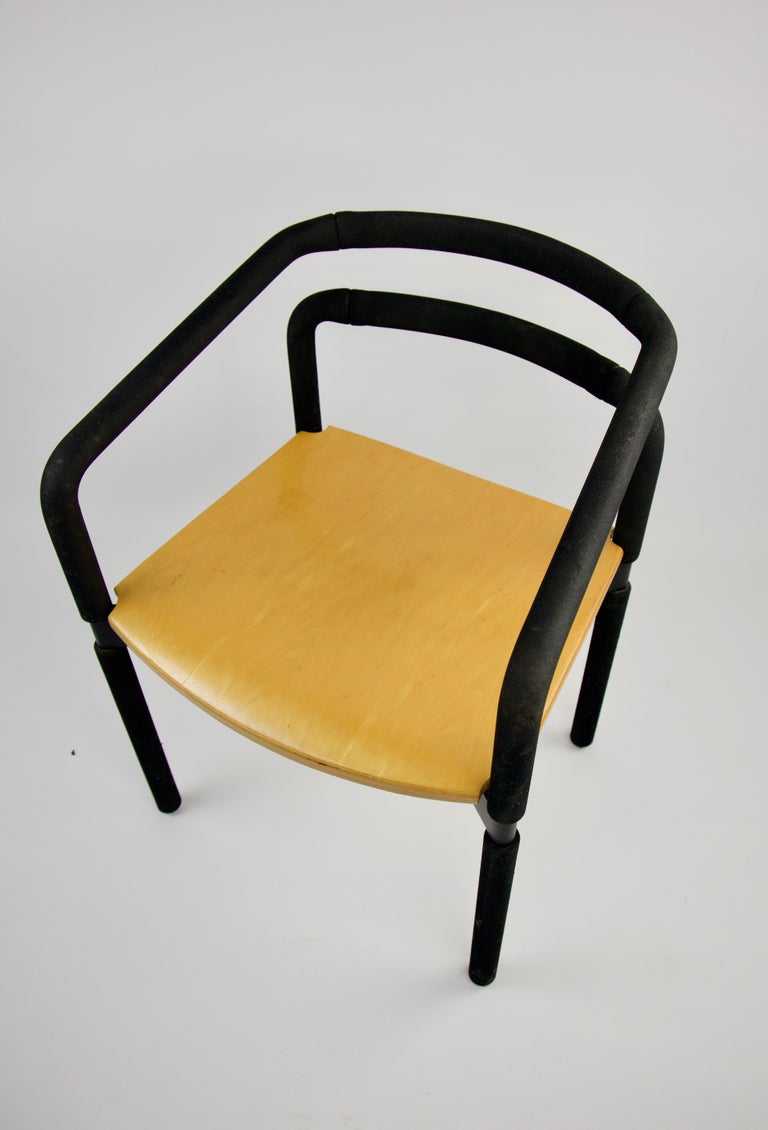 American Modern Rubber Armchair by Brian Kane for Metropolitan Furniture, Steelcase For Sale