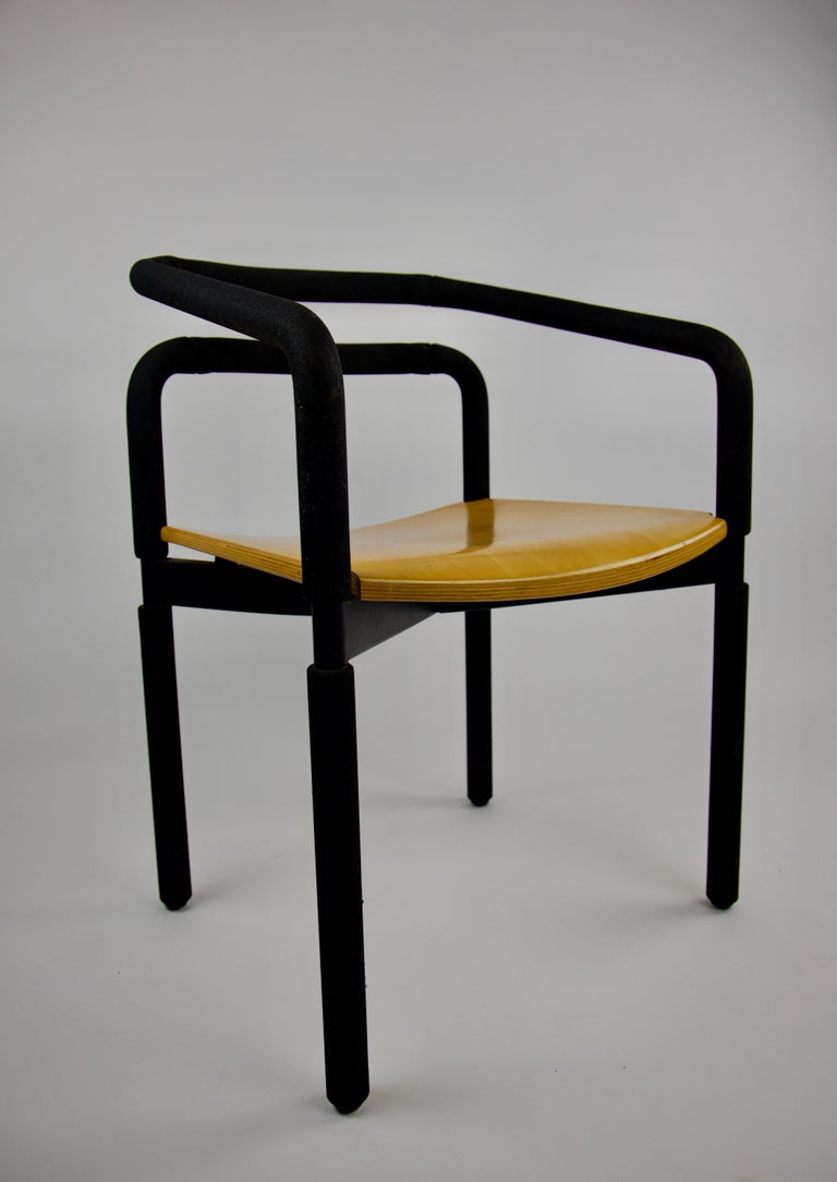 Modern Rubber Armchair by Brian Kane for Metropolitan Furniture, Steelcase In Good Condition For Sale In Los Angeles, CA