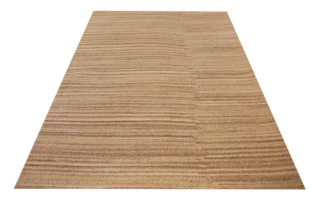 Art Deco Modern Rug 6 x 4 ft Contemporary Art Wool hand-knotted beige
